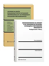 PAKIET: Odszkodowanie za szkody z OC posiadacza pojazdu w związku z wypadkiem drogowym. Postępowanie. Wzory + Likwidacja szkód komunikacyjnych w ramach ubezpieczenia OC i AC posiadaczy pojazdów mechanicznych. Standardy odszkodowawcze i bezpieczeństwa PAKIET: Odszkodowanie za szkody z OC posiadacza pojazdu w związku z wypadkiem drogowym. Postępowanie. Wzory + Likwidacja szkód komunikacyjnych w ramach ubezpieczenia OC i AC posiadaczy pojazdów mechanicznych. Standardy odszkodowawcze i bezpieczeństwa
